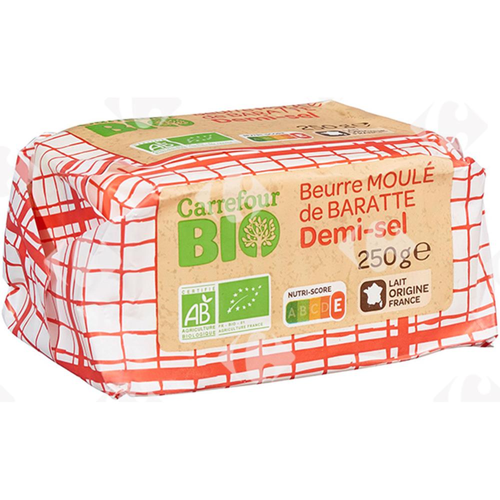 [571902] Beurre Moulé de Baratte Demi Sel Carrefour Bio 250g