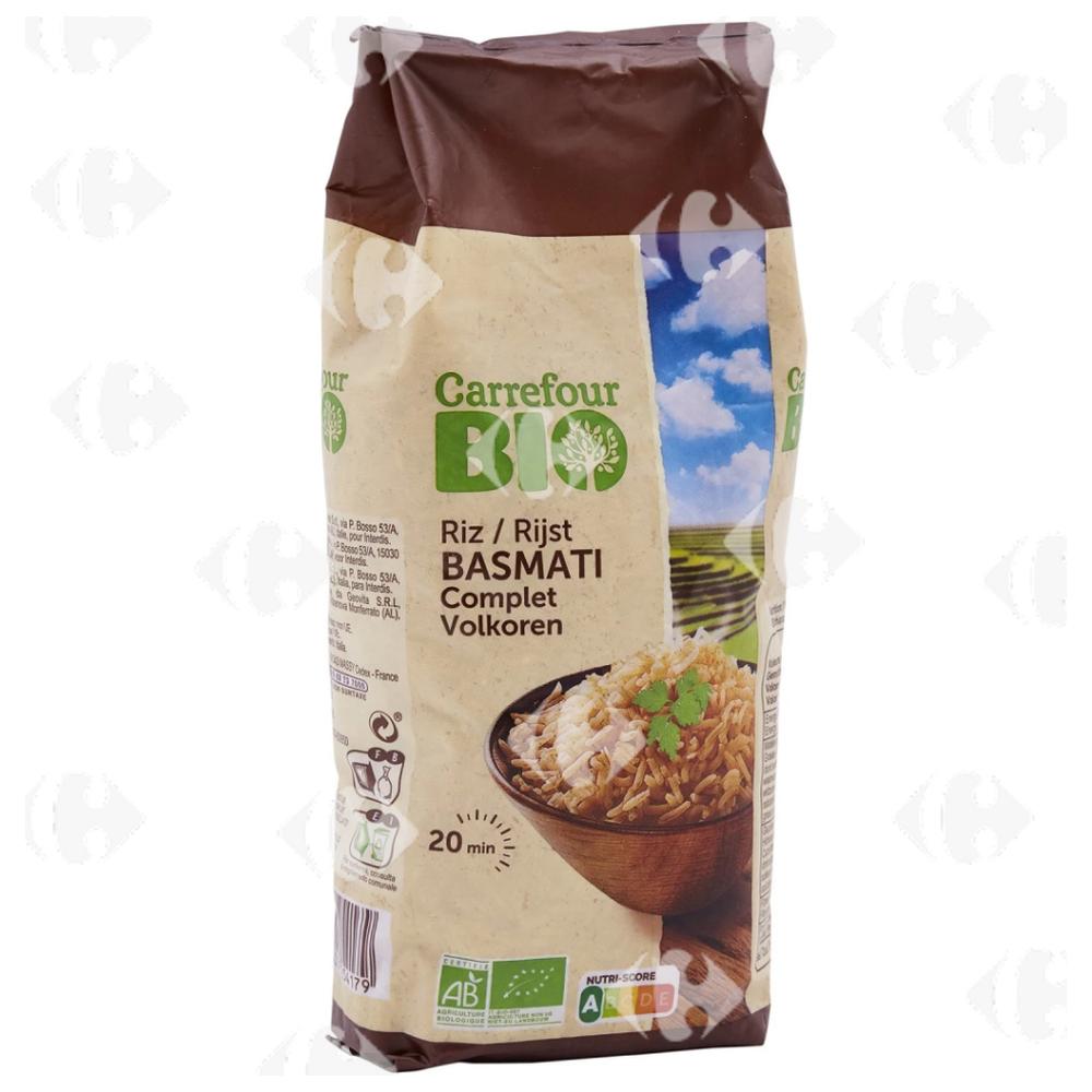[689563] Riz Bio Basmati complet Carrefour Bio 500g