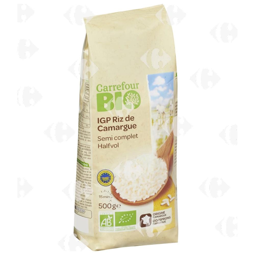 [637716] Riz Bio Semi-Complet de Camargue Carrefour Bio 500g
