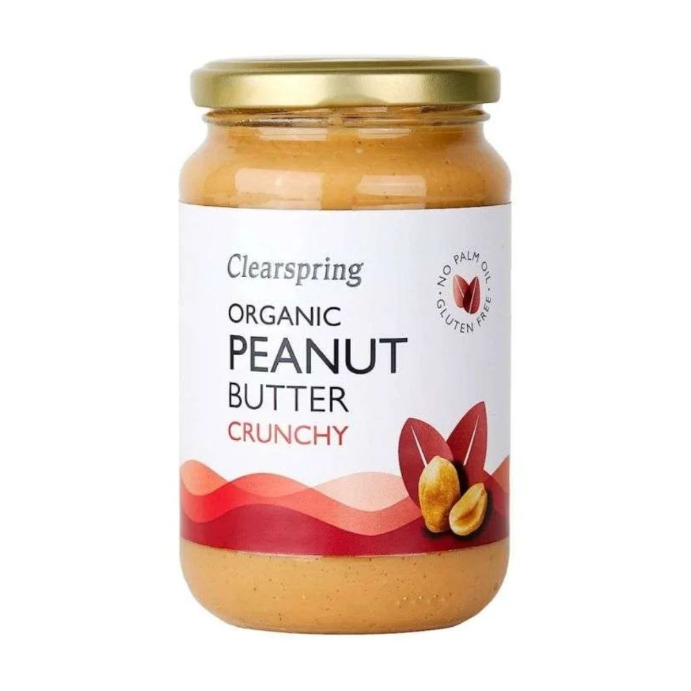 Beurre de Cacahuète Crunchy Bio Clearspring 350g