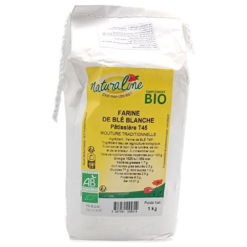 Farine de Blé Pâtissière Bio Naturaline 1kg.