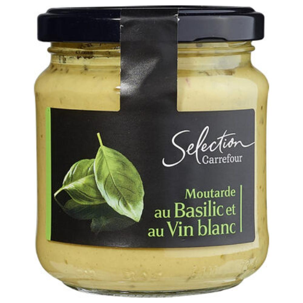 [545580] Moutarde Basilic Carrefour 200g.
