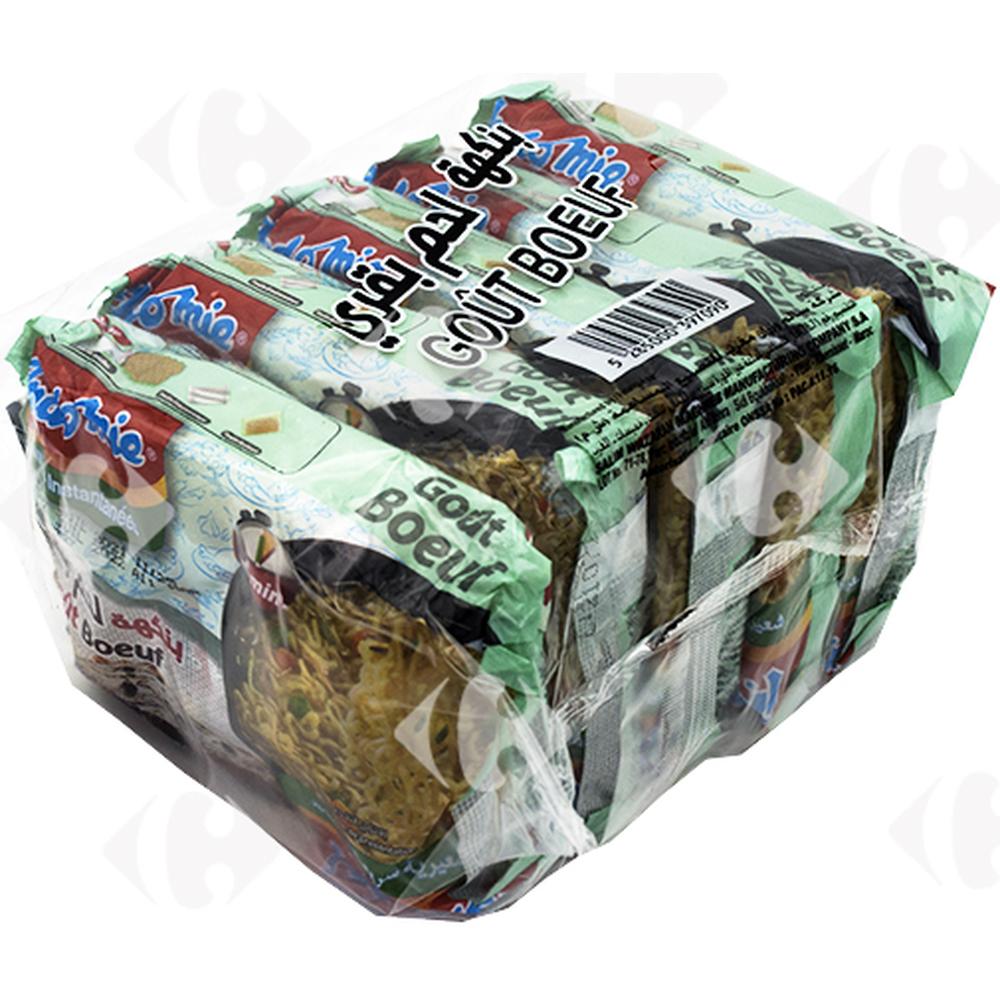 Lot 5 Nouilles Instantanées Boeuf Indomie 85g.