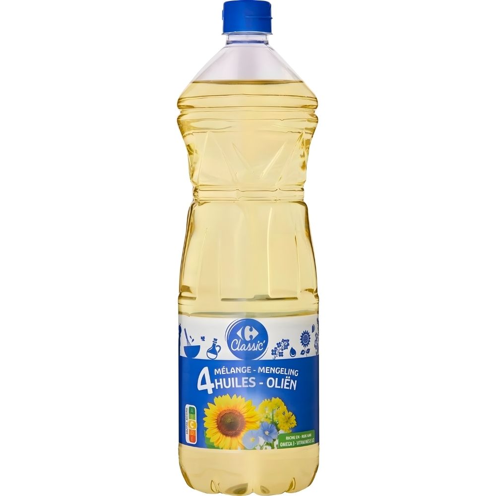 Huile Mélange d'Huiles 4 Graines Carrefour 1L.