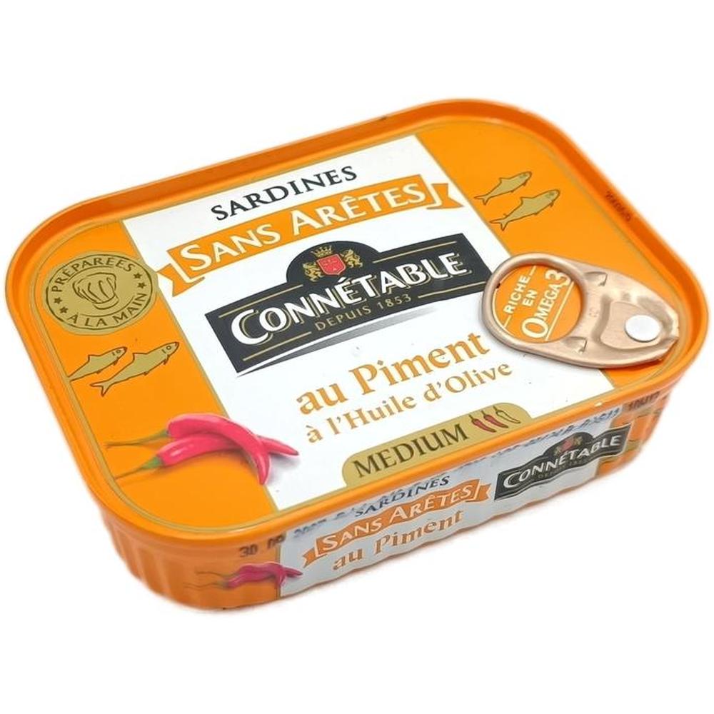 [643331] Sardine sans Arêtes Huile Piment Connétable 140g.