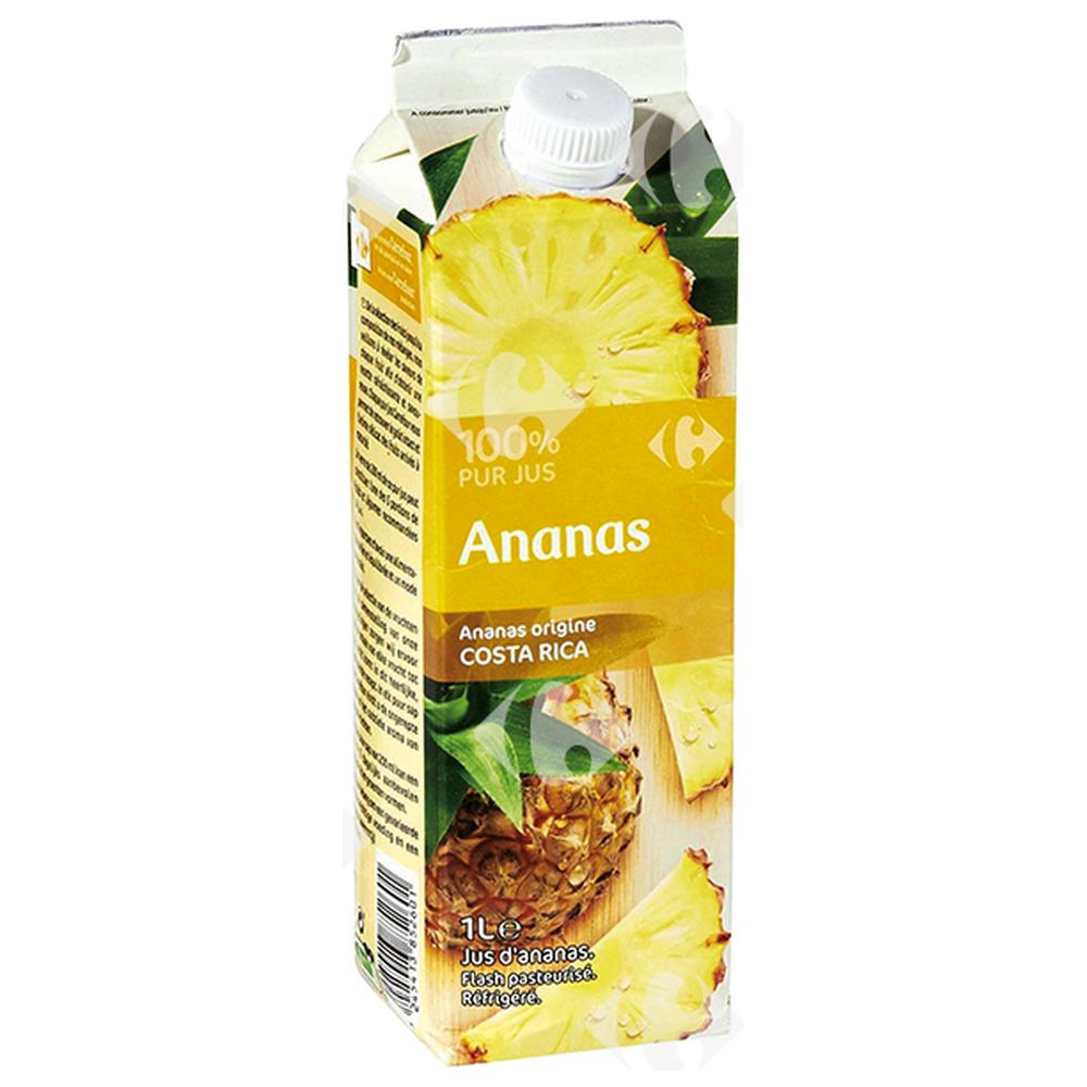 Pur Jus d'Ananas Carrefour 1L.