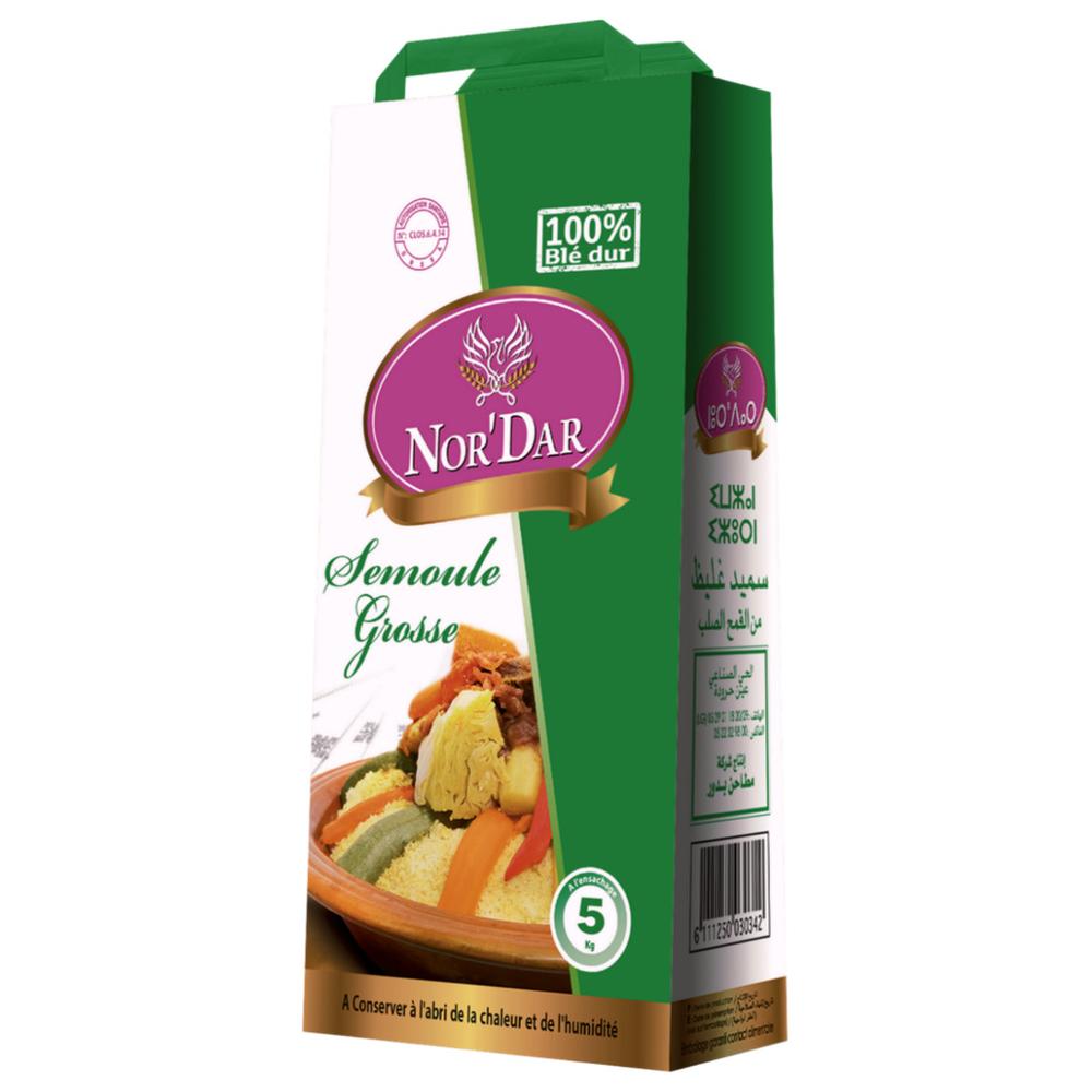 [710315] Semoule Grosse de Blé Dur Nor'Dar 5 kg.