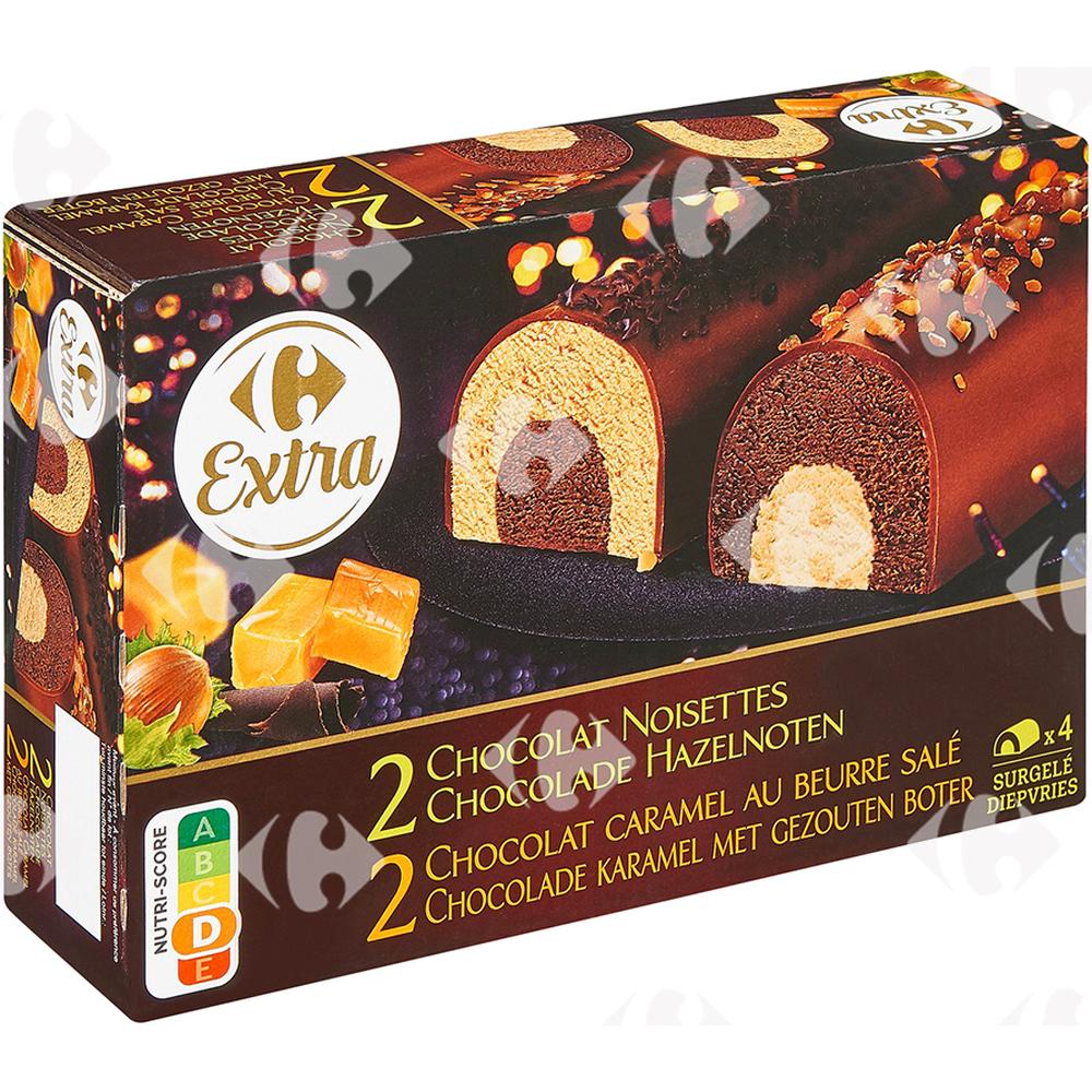 [192987] Bûchettes Choco Noisettes Crème Brûlée Carrefour 4x125ml