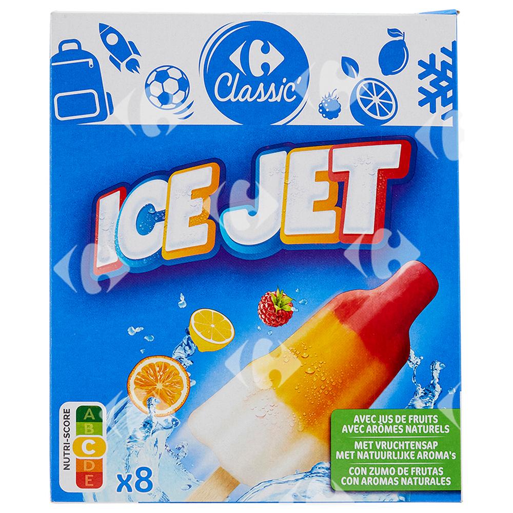 [645865] Bâtonnets Glace à L'Eau Ice Jets Carrefour 8x480ml