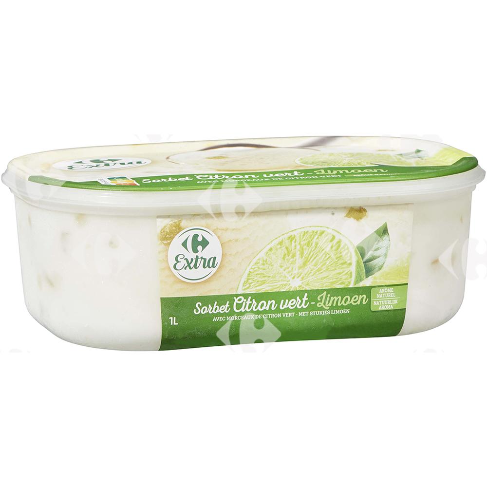 [683474] Sorbet Citron Vert Carrefour 550g