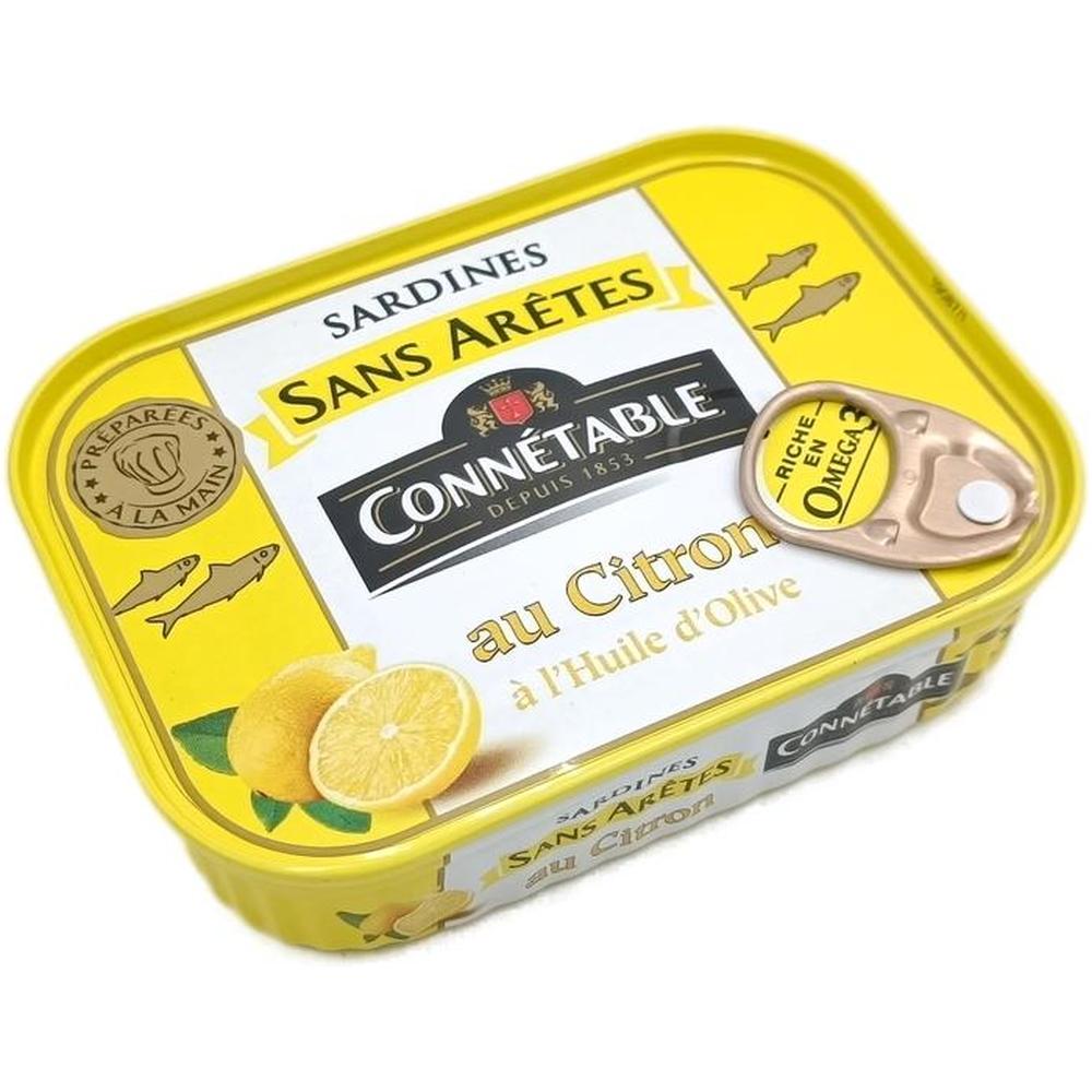 Sardine Sans Arêtes au Citron Connétable 140g.