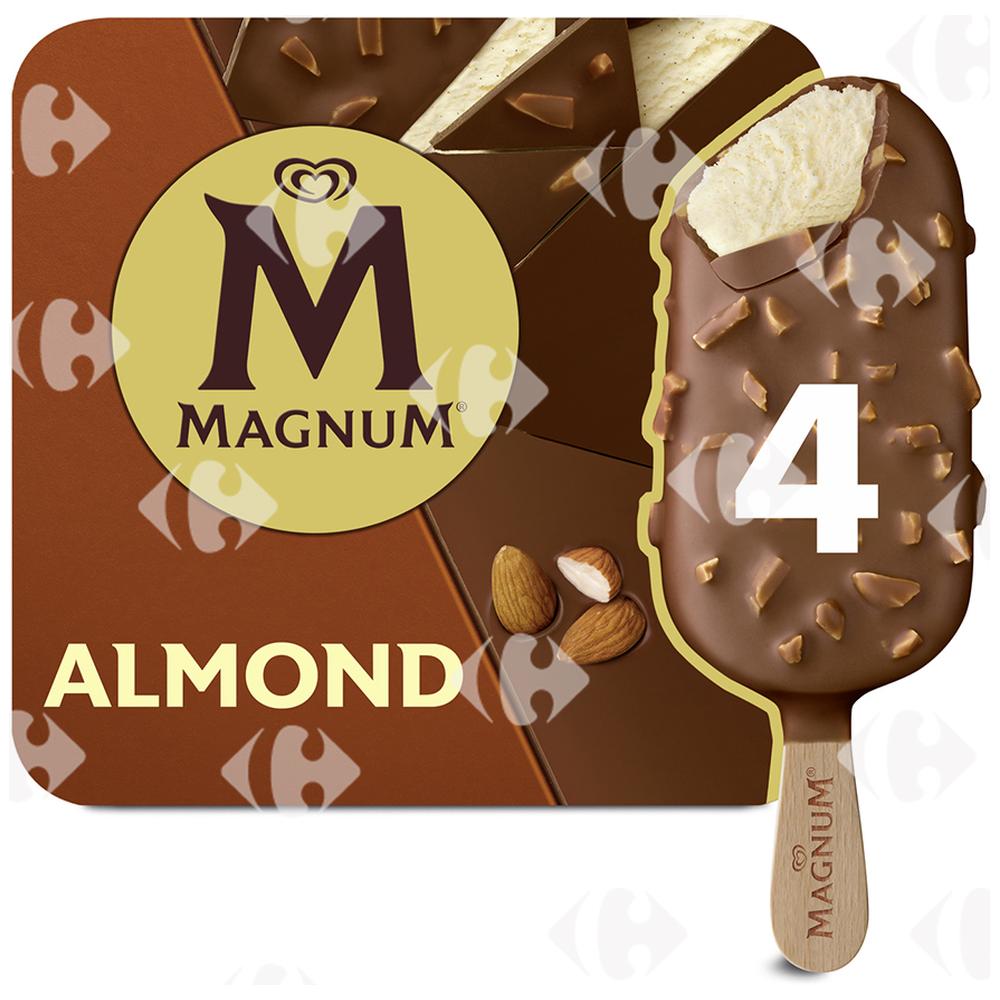 Bâtonnet Glace Amande Magnum 4x110ml.