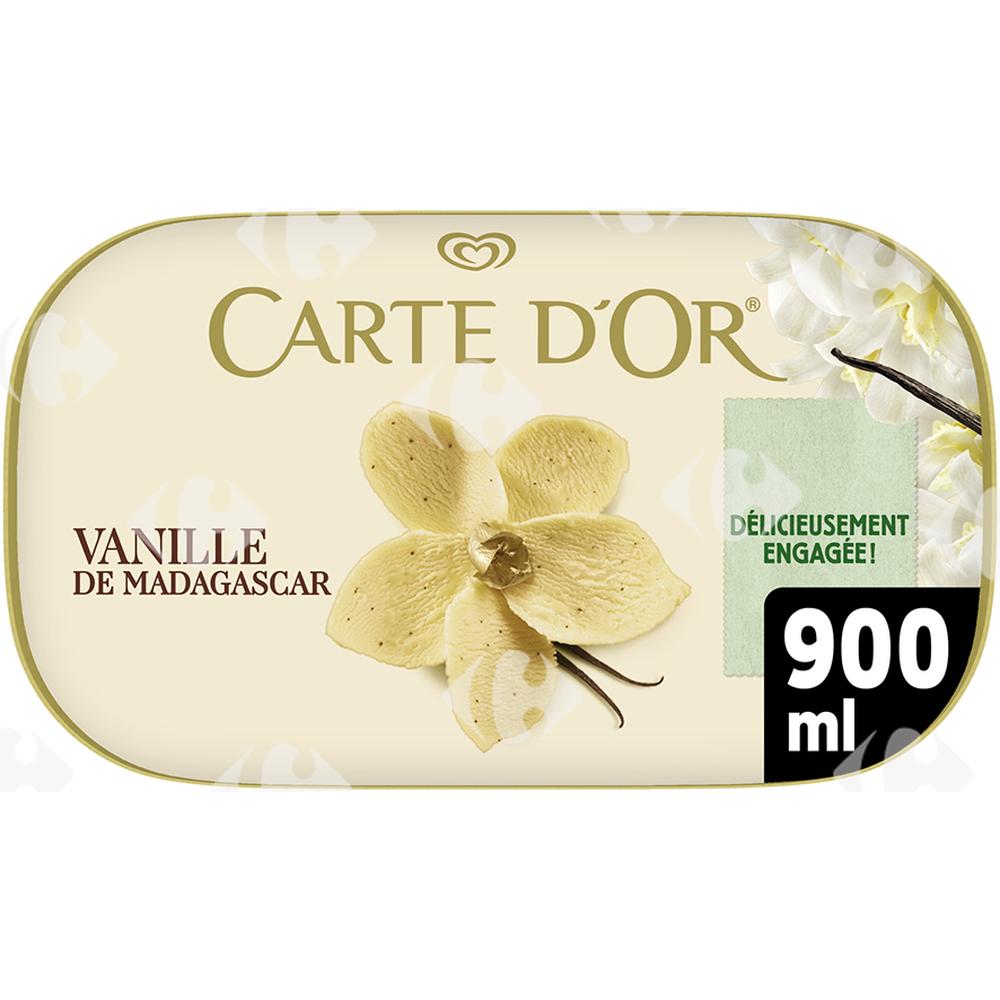 Crème Glacée Vanille de Madagascar Carte d'Or 900ml.