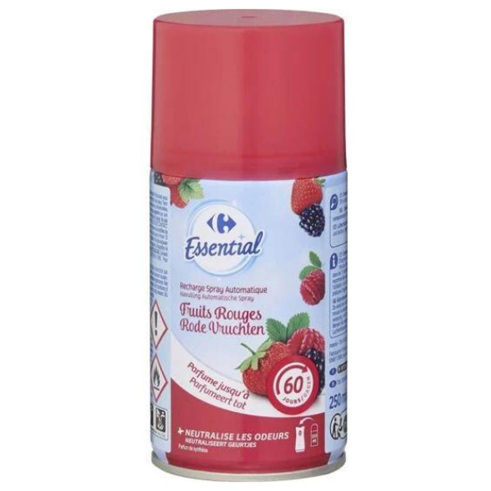 [704646] Recharge Spray Désodorisant Fruits Rouges Carrefour Essential 250ml