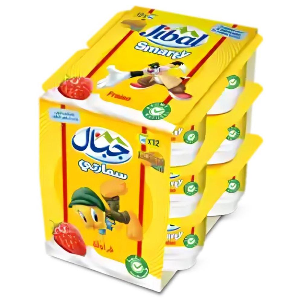 Yaourt brassé Fraise Fofolle Tweety Jibal 12x60g.