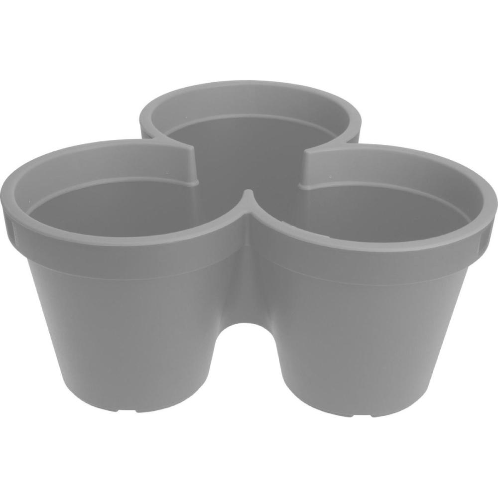 [679804] Pot Rond Gris Empilable 44cm.