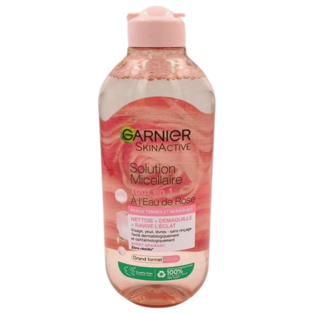[698145] Eau Micellaire Tout en 1 à l'Eau de Rose Garnier 400ml.