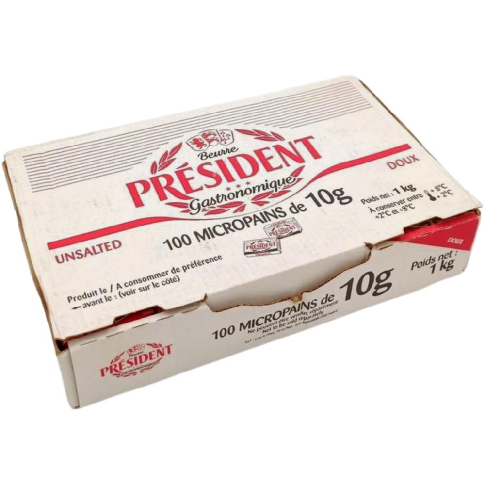 [210175] Beurre Doux President Micropain 10g 100 unités.