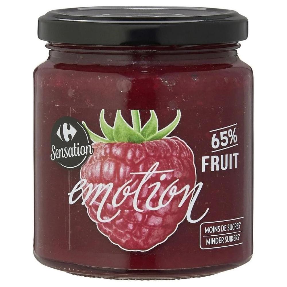 [704401] Confiture Framboise Carrefour Sensation 330g