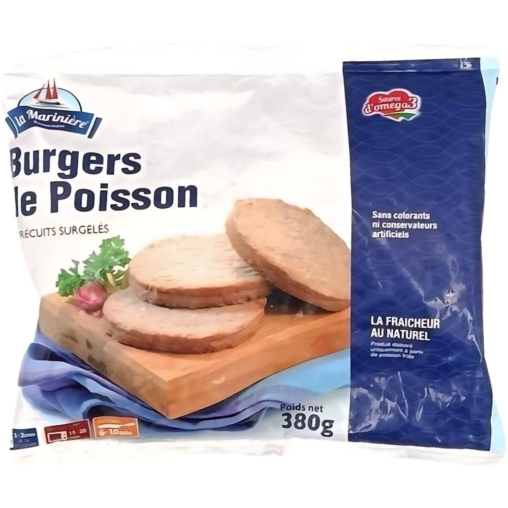 Burger de Poisson Nature La Marinière 380g