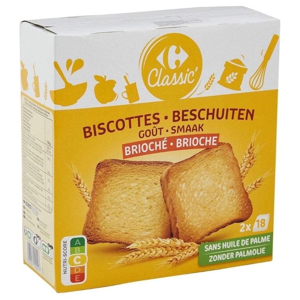 Biscottes Brioche Carrefour Classic 300g