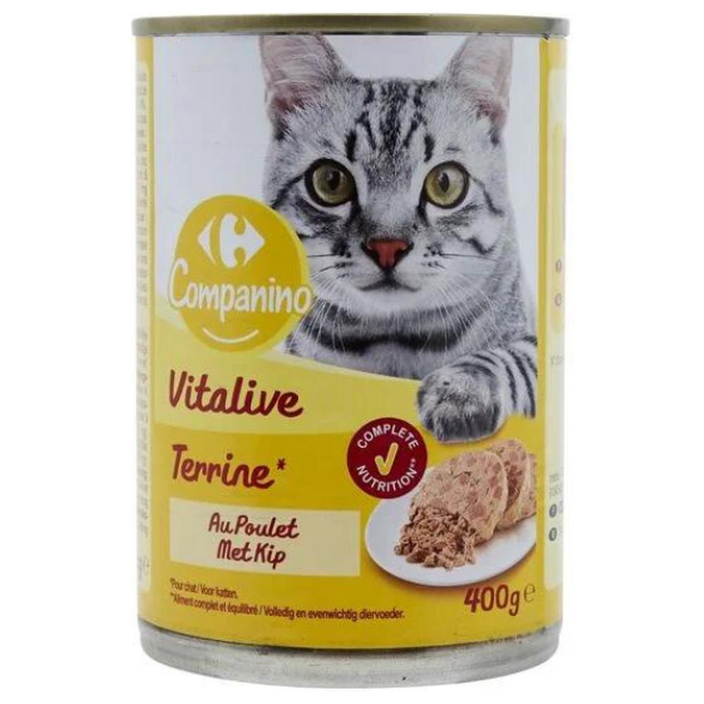 [713087] Pâtée pour Chat Adulte Carrefour Companino 400g