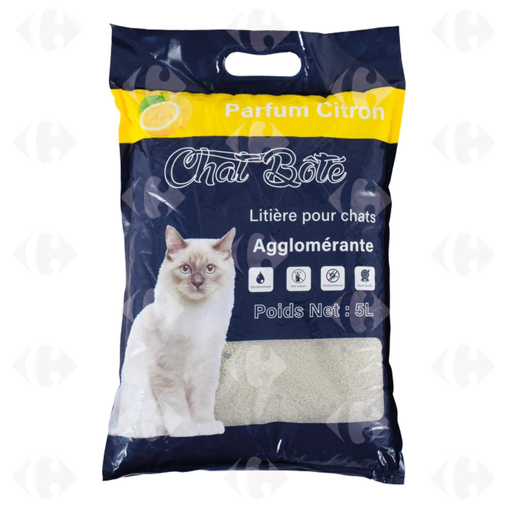 [656958] Litière Absorbante Citron Chat Bote 5L