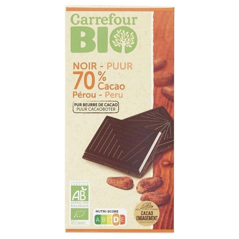 Chocolat Noir Pérou Carrefour Bio 100g