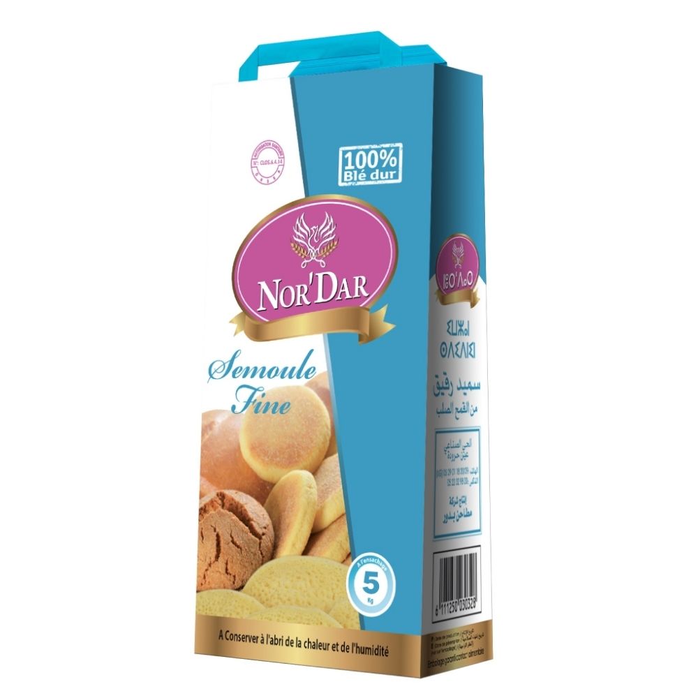 [681211] Semoule Fine Nor'Dar 5kg.