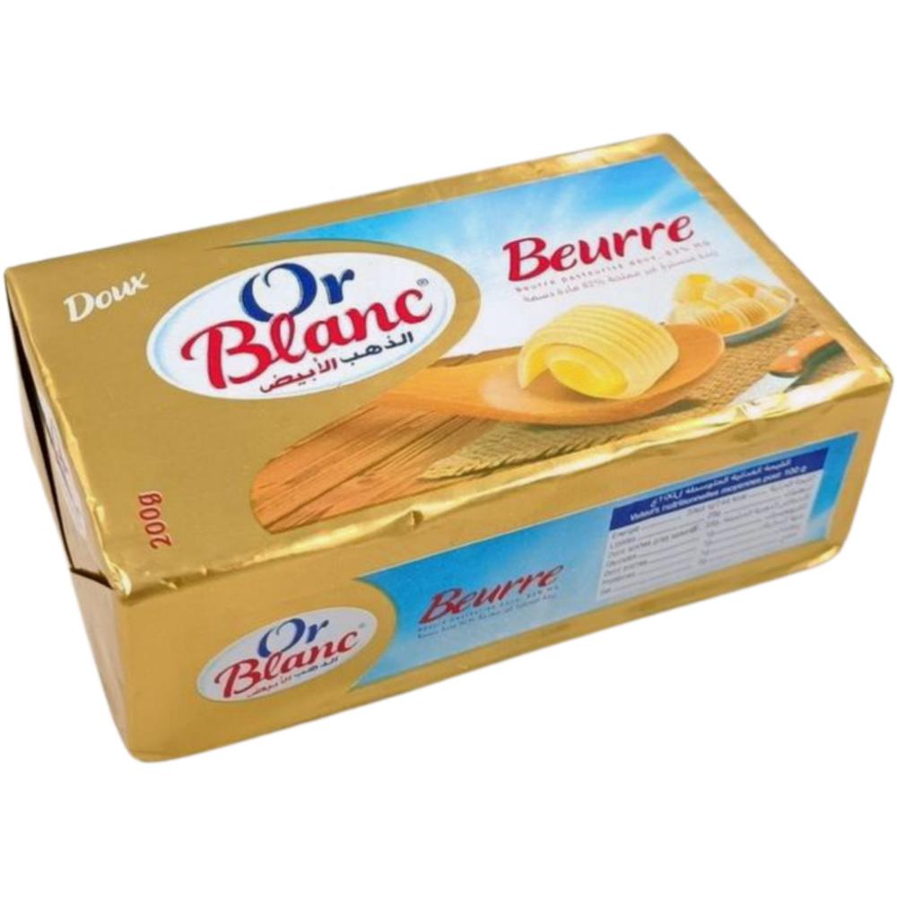[655726] Beurre Doux Plaquette Or Blanc 200g.