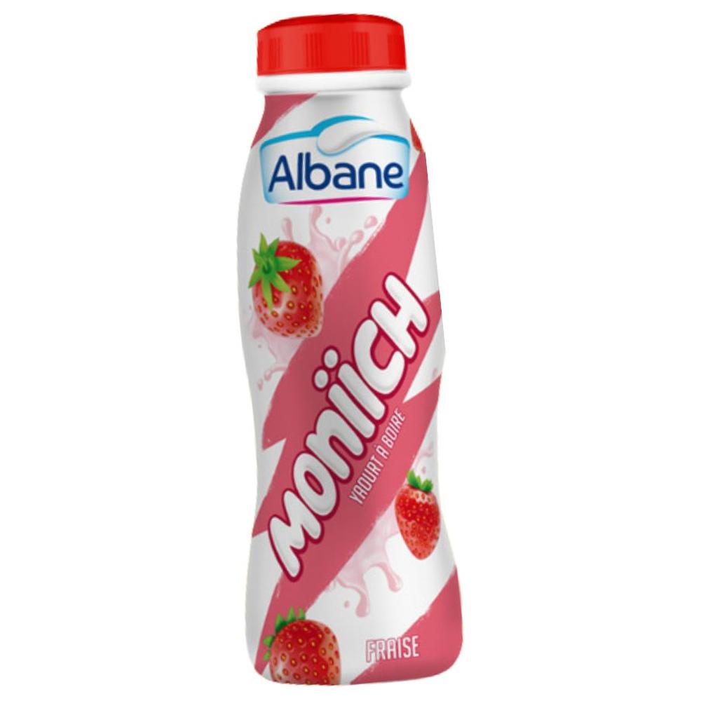 [692034] Yaourt à boire Fraise Moniich Albane 260g.