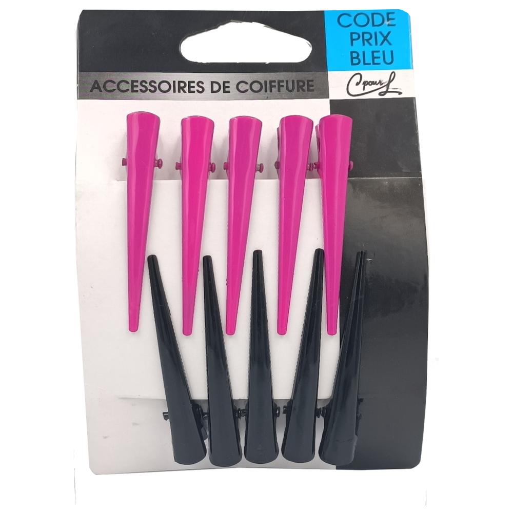 [539832] Pinces à Cheveux Variés Labo Jouvence 10 unités.