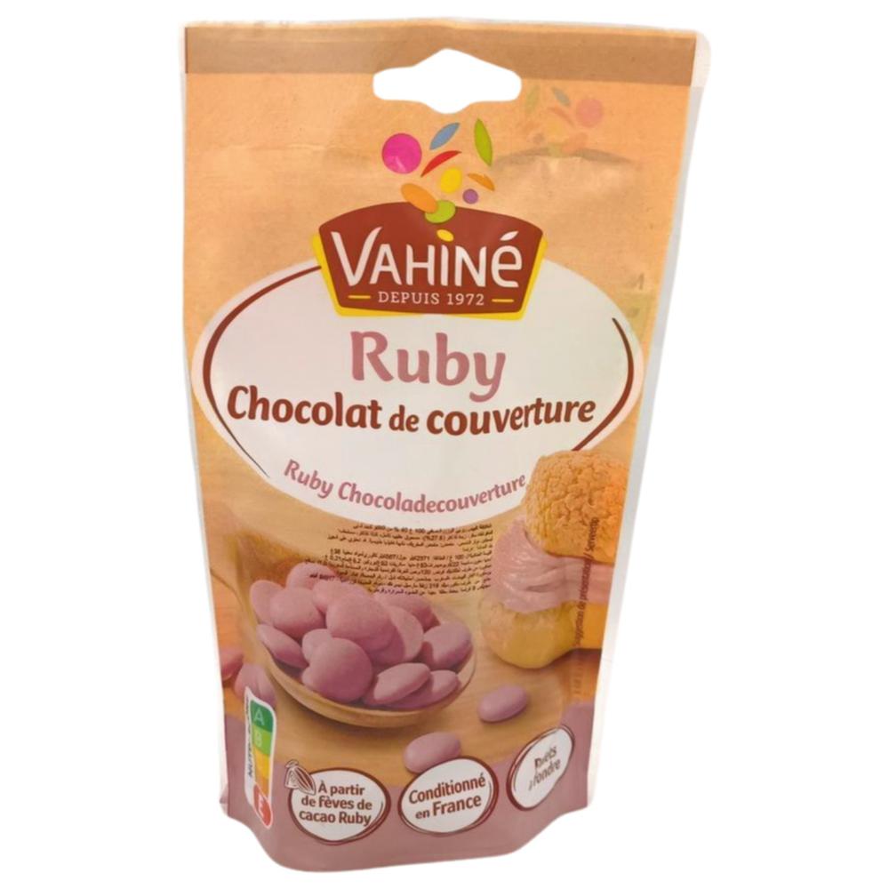 [694489] Chocolat de Couverture Ruby Vahiné 100g.