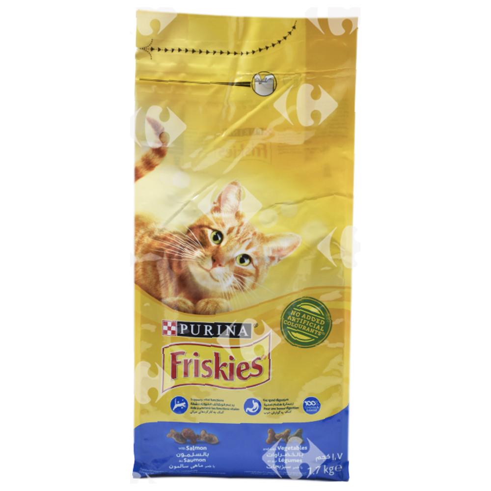 [622307] Croquettes au Saumon et Légumes Chats Adultes Friskies 1,7kg