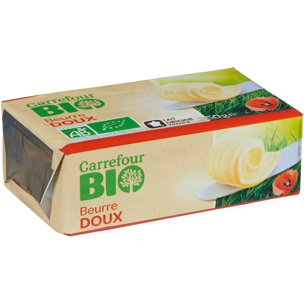 Beurre Doux Plaquette Carrefour Bio 250g