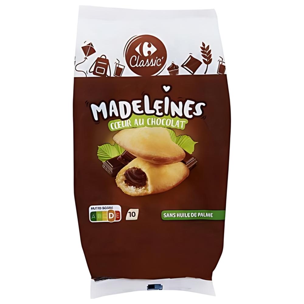 Madeleine Fourrée au Chocolat Carrefour Classique 400g 10 unités