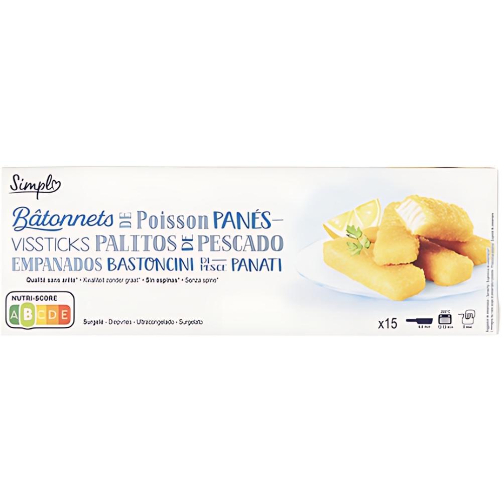 [531975] Bâtonnets de Poisson Pané Simpl 30g 15 unités