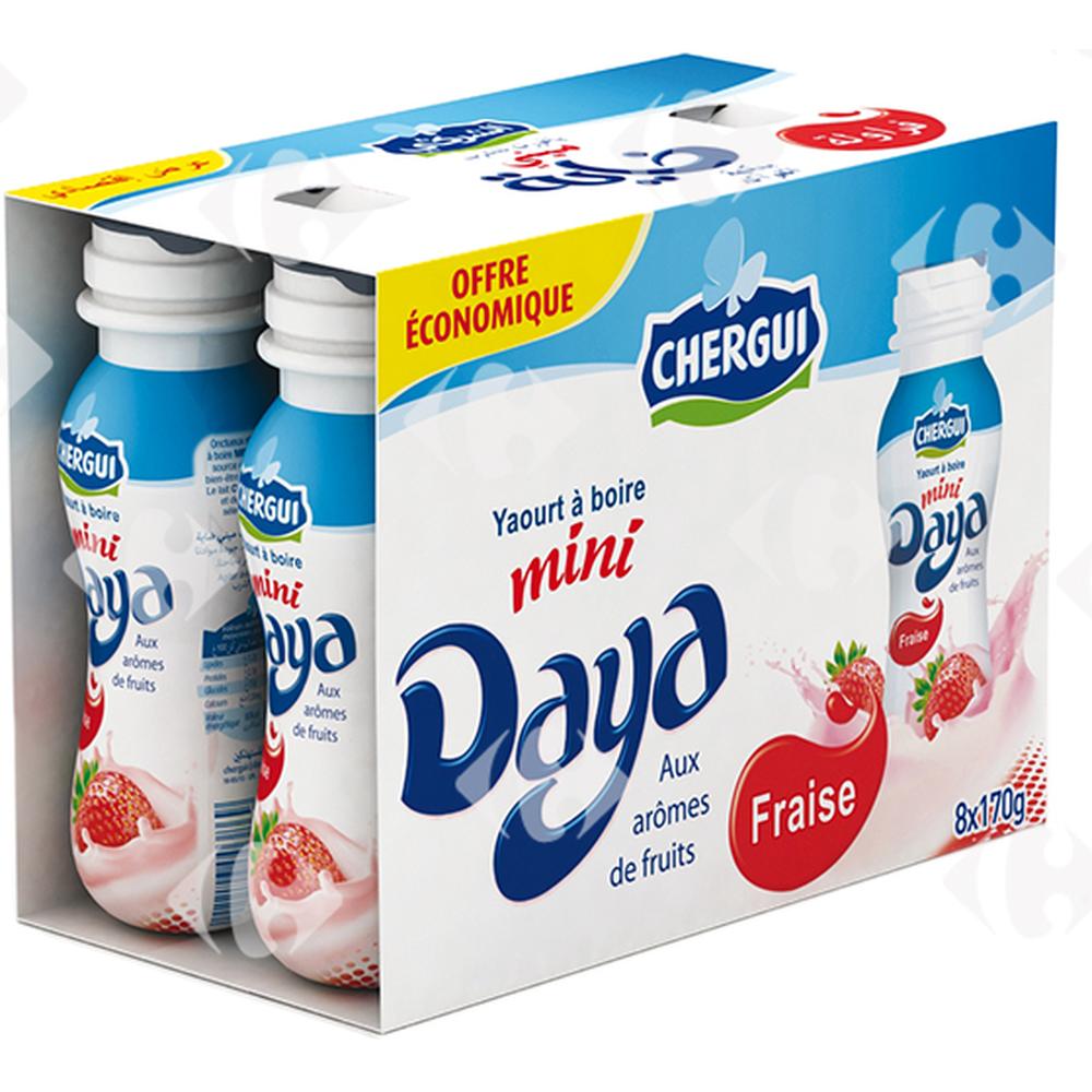 [519205] Pack Éco Mini-Daya Fraise Chergui 170g 8 unités
