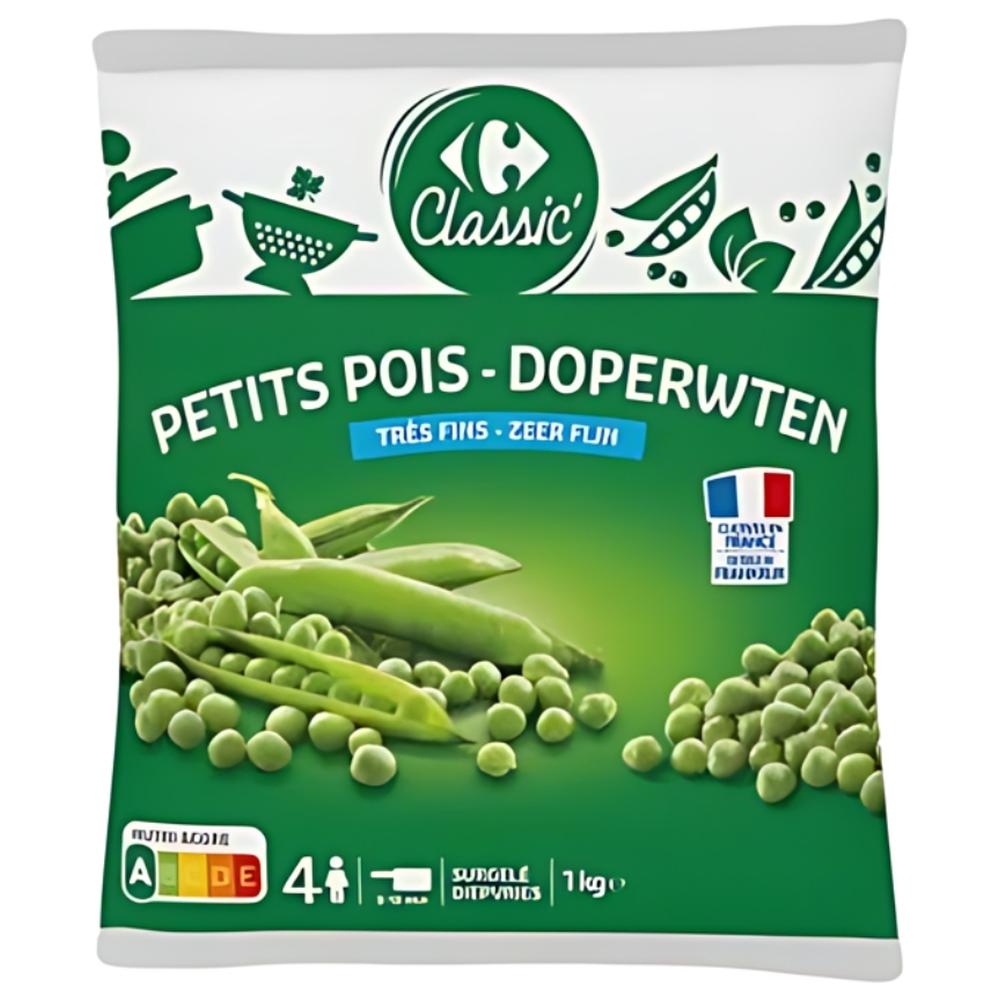 Petits Pois Très Fins Carrefour Classic 1kg