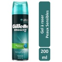 Gel à Raser Mach3 pour peaux sensibles Gillette 200ml.