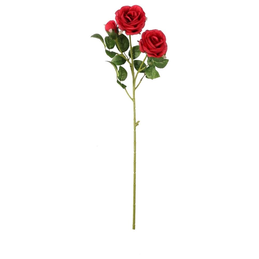 Tige avec 3 Roses Rouges Kasa 65 cm