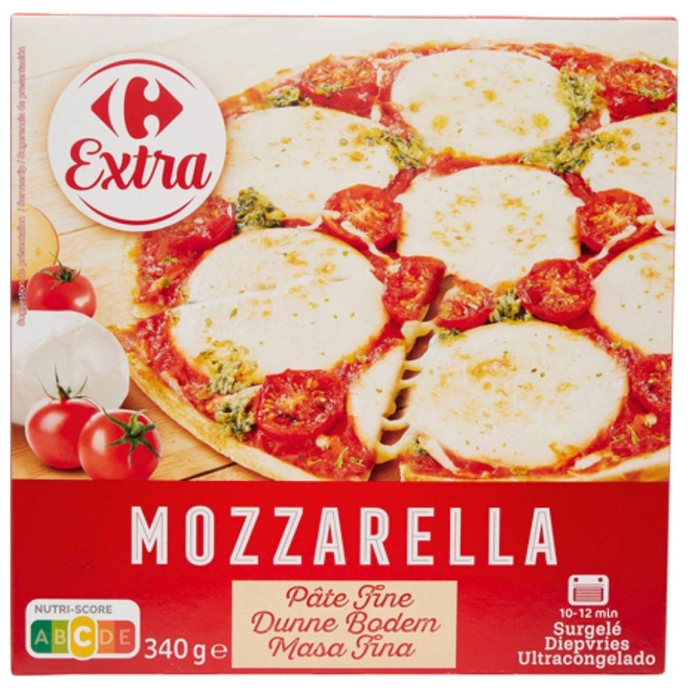 Pizza Mozzarella à Pâte Fine Carrefour Extra 340g