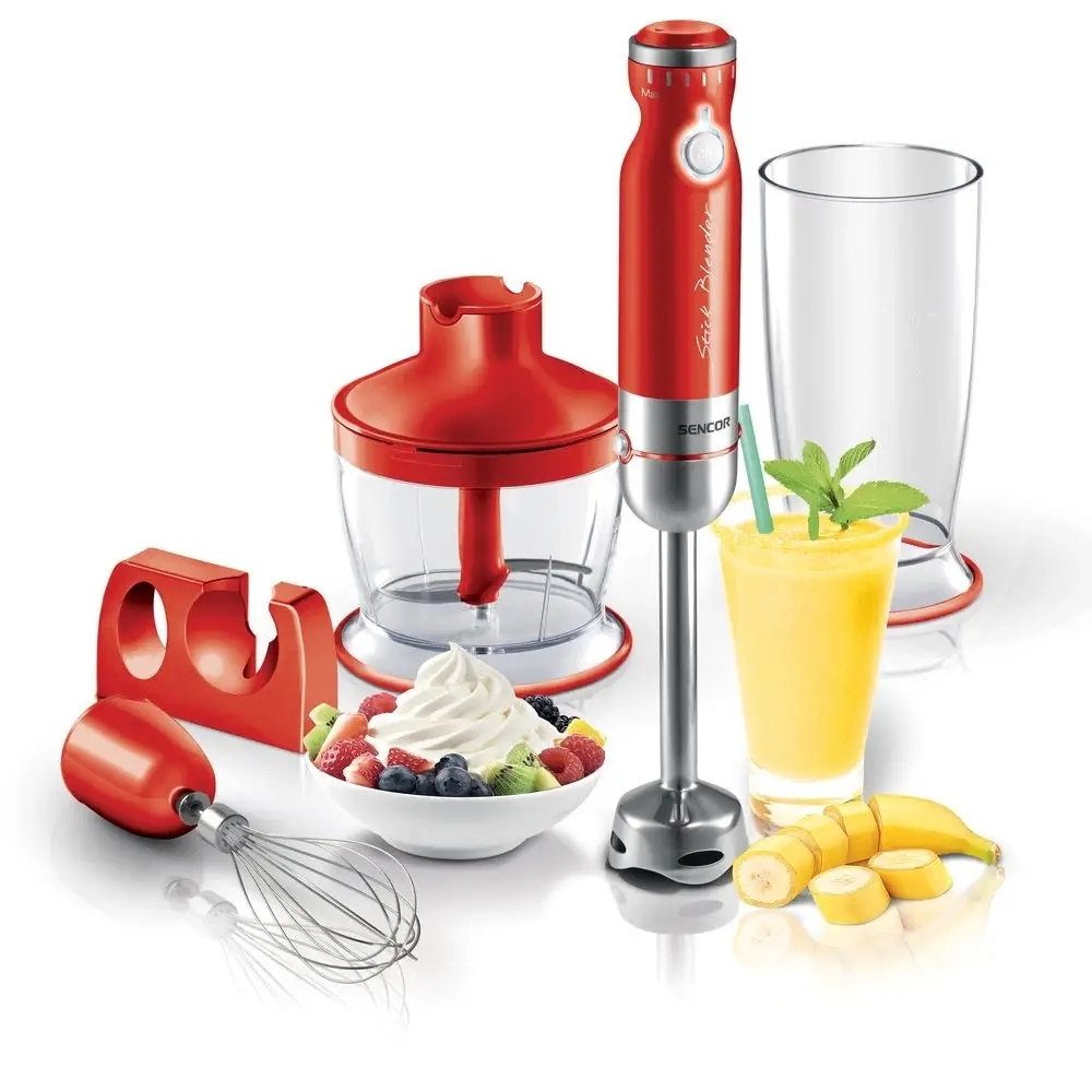 Mixeur Plongeant Rouge Sencor 800W