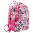 Sac à dos 18'' pour Filles Tissu imperméable 3 poches (6 motifs disponibles)