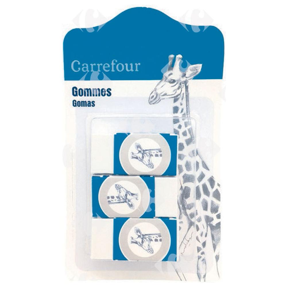 Mini Gommes Carrefour 3 unités