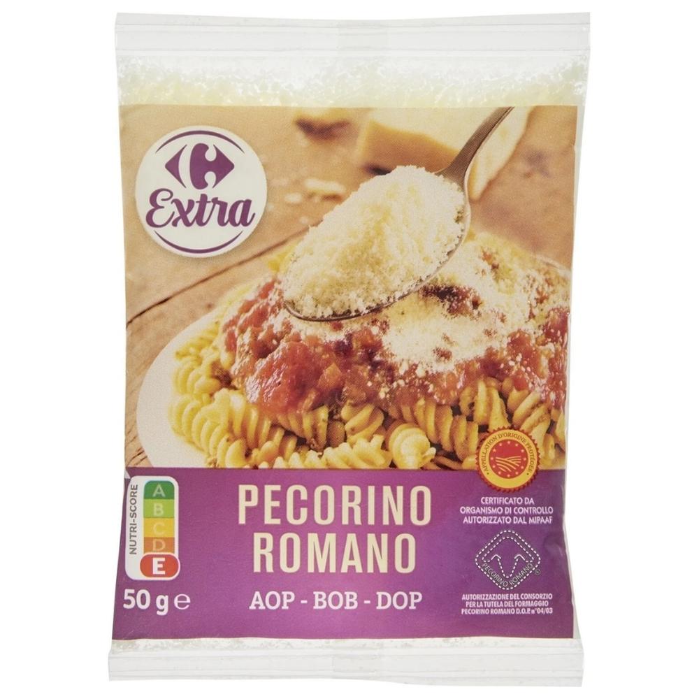[656634] Fromage Pecorino Romano Râpé AOP Carrrefour 50g