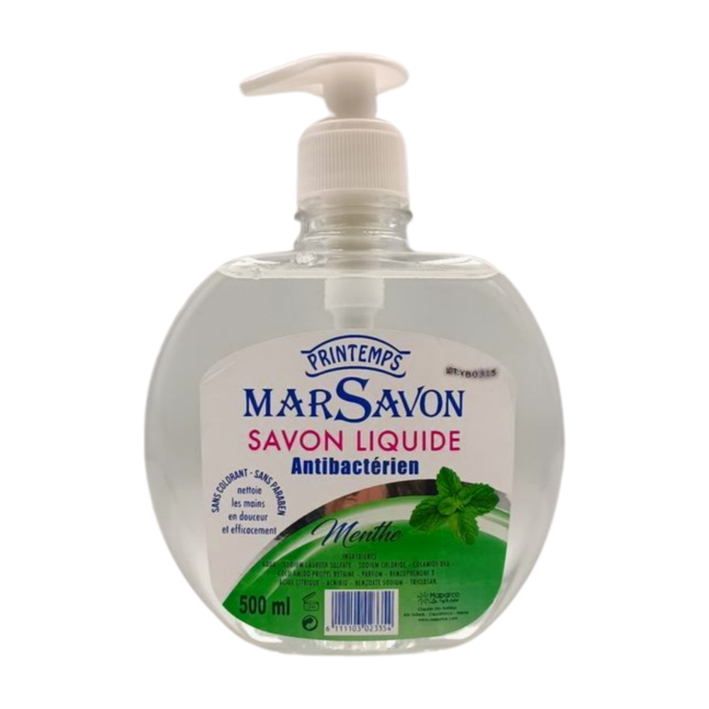 Savon Liquide Menthe Printemps 500ml.