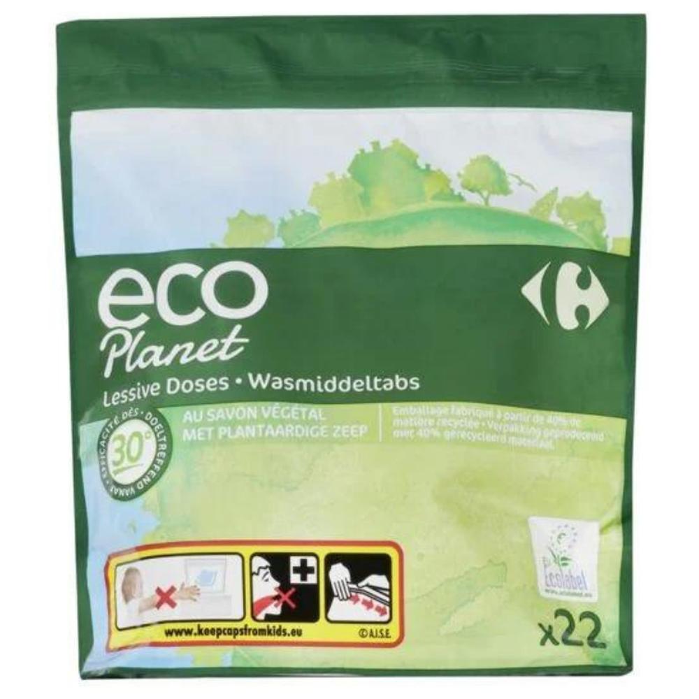 Lessive Doses au Savon Végétal Carrefour Eco Planet 22 unités