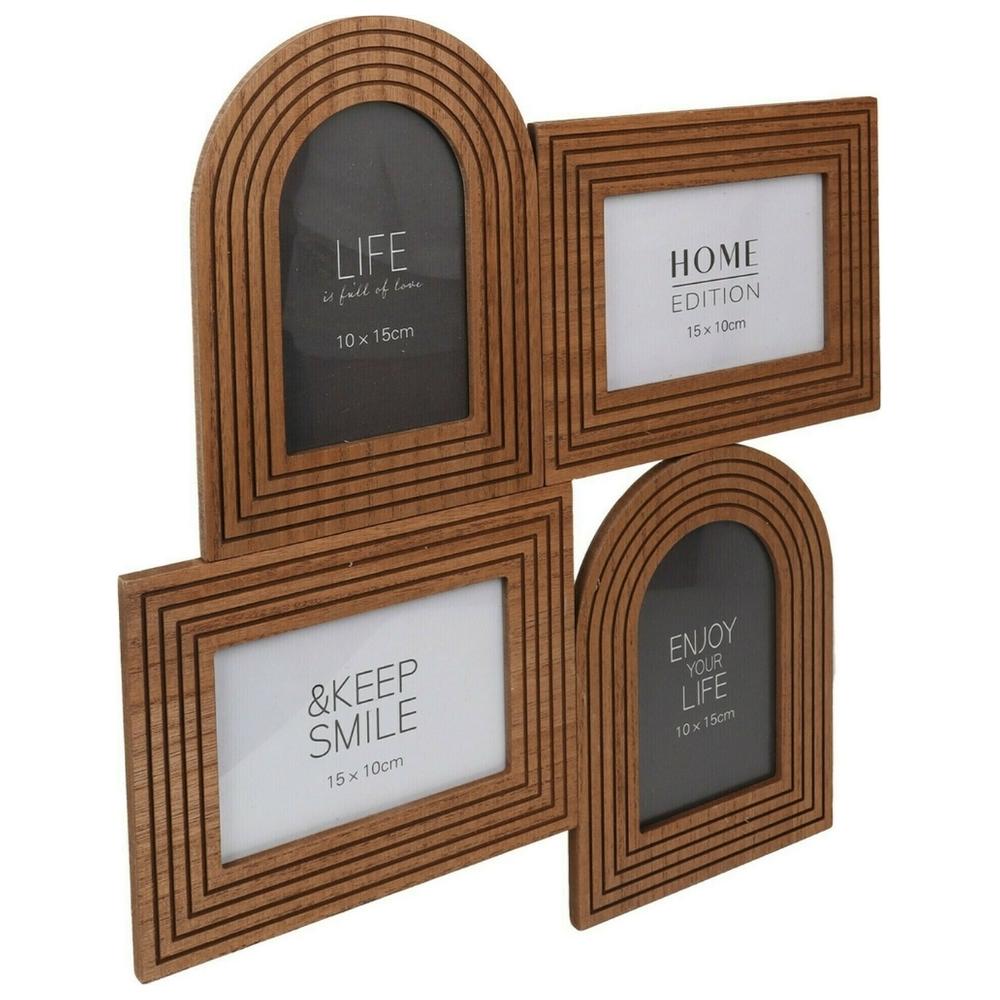 [721734] Cadre Photo MDF 4 Photos Kasa 40x41 cm