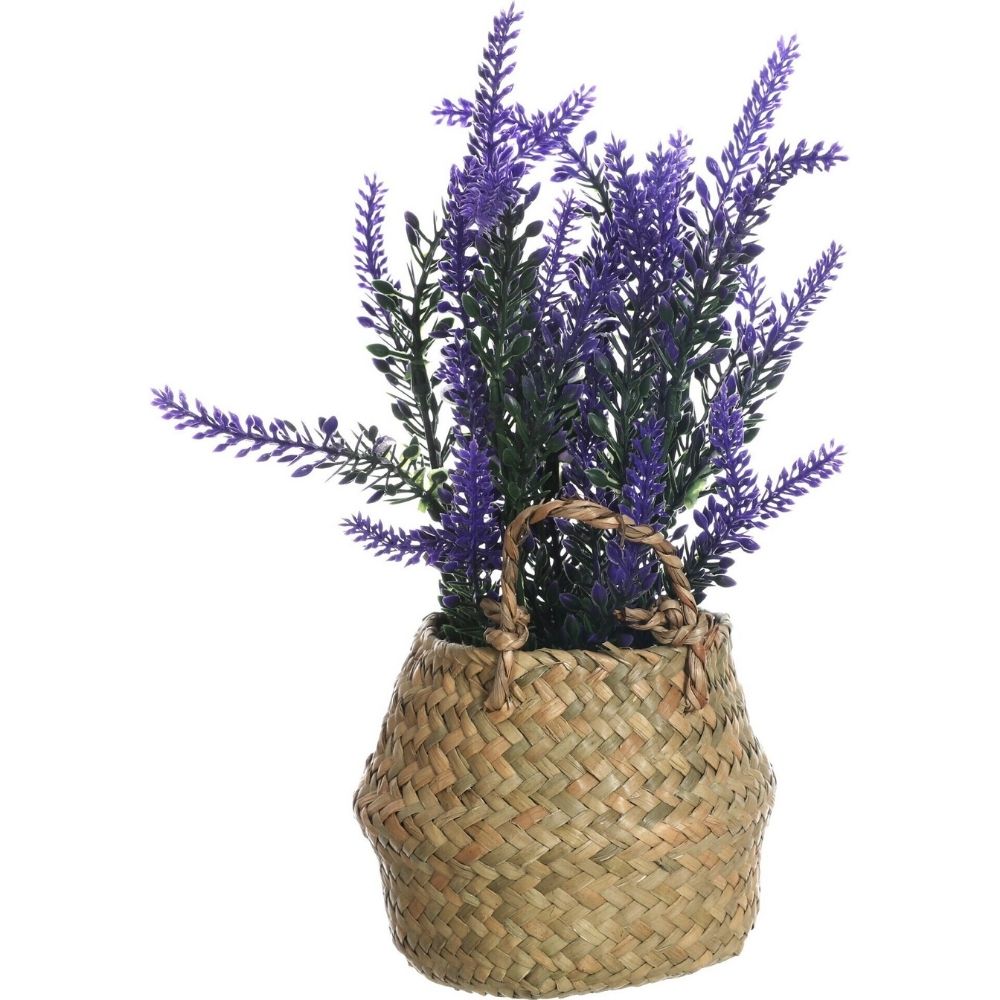 [730682] Pot Herbe Marine Lavande Artificielle Kasa 25cm